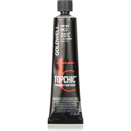 Vopsea de păr, Goldwell, Topchic 8KG, cupru auriu