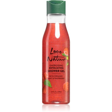 Gel de duș exfoliant Oriflame Love Nature Organic Mint & Raspberry 250 ml