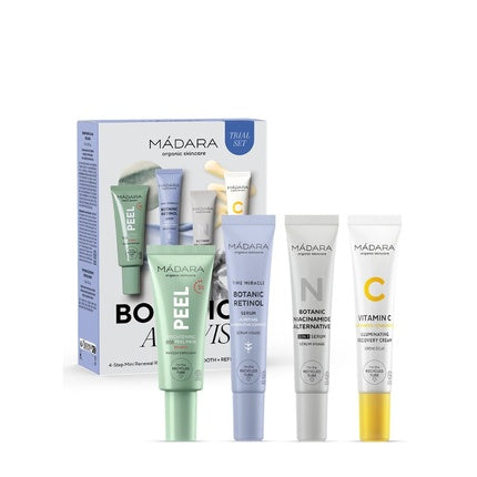 Set Îngrijire Facială Mádara, Botanic Activist Renewal Routine Set, 62ml