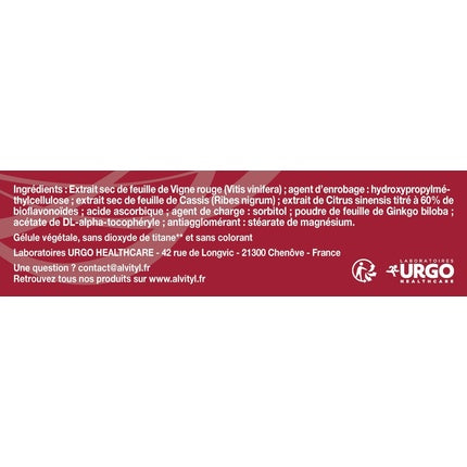 Alvityl Veino-Draine, Cremă pentru circulație și acțiune drenantă
