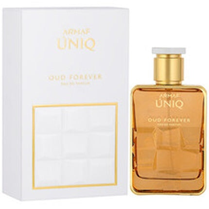 Eau de Parfum Armaf Uniq Oud Forever 100 ml, sticlă ambalaj alb