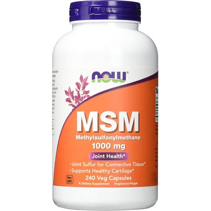 Now Foods MSM 1000mg, Supliment mineral, 240 capsule