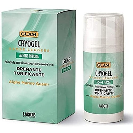 Gel de corp Anti-Cellulită Guam Cryogel Gambe Leggere Azione Fredda, Alge Marine, 200 g