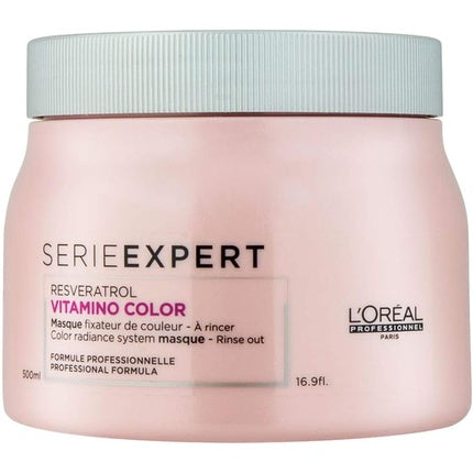 Masca de Păr L'Oreal Professionnel Serie Expert Vitamino Color, 500ml, Roz