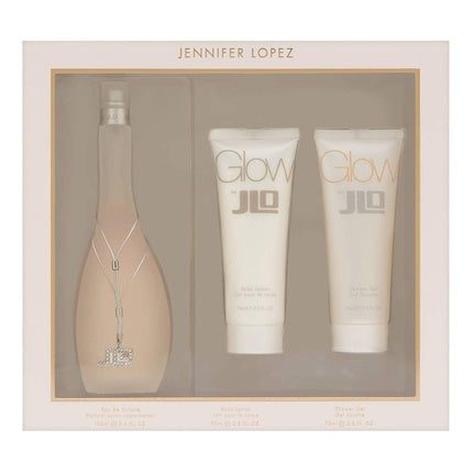 Set Cadou Glow by Jennifer Lopez - Eau De Toilette Spray, Body Lotion, Shower Gel