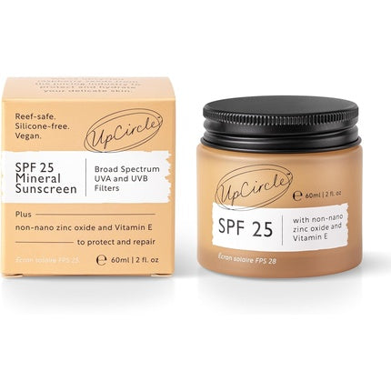 Ecran Solar Mineral UpCircle SPF 25 - 60ml - Protecție Față și Corp