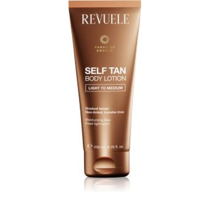Loțiune Bronzantă pentru Corp, Revuele, Paradise Bronze, 200 ml, Ușoară până la Medie