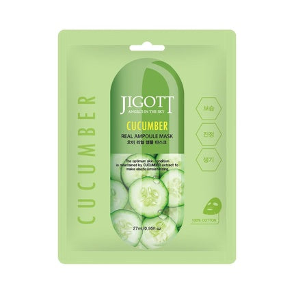 Mască Hidratantă cu Extract de Castravete, Jigott, 27ml