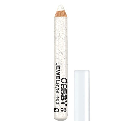 Creion ochi DEBBY Jewel Eye Pencil 08 White Glitter, alb cu glitter