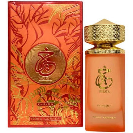 Paris Corner Khair Fusion Eau de Parfum, Esență parfumată, Aromată, Cu capac auriu, Ambalaj roșu