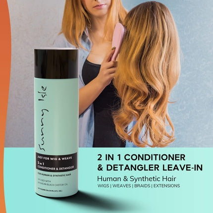 Condicionator 2 în 1 Sunny Isle pentru peruci, weave-uri și extensii, 272 g