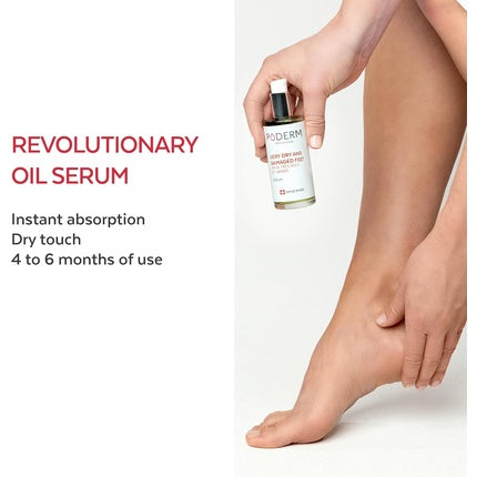 Serum Îngrijire Picioare, Poderm Professional, Very Dry and Damaged Feet Repair and Nourish Treatment, 75 ml