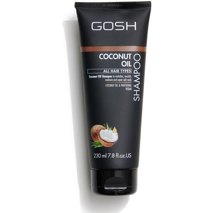 Șampon Gosh Coconut Oil pentru toate tipurile de păr, 230ml, negru