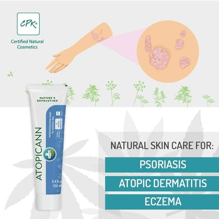 Cremă antiacneică Annabis Atopicann, 100ml, alb