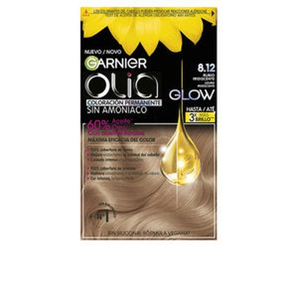 Garnier Olia Permanent Color #8.12-Iridescent Blonde, Culoare: Blond Iridescent, Cantitate: 273 g