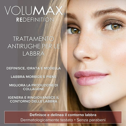 Balsam buze Volumax Redefinition, anti-aging, roșu