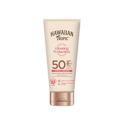 Cremă Facială Solară Hawaiian Tropic SPF 50, Protecție Strălucitoare, 50 ml
