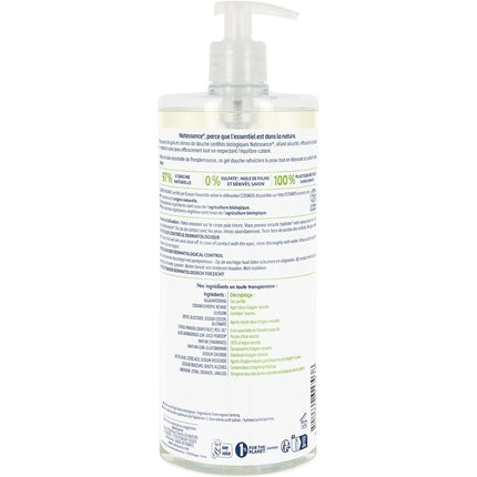 Gel de Duș Natessance Organic Bio Grapefruit, 1 Litru