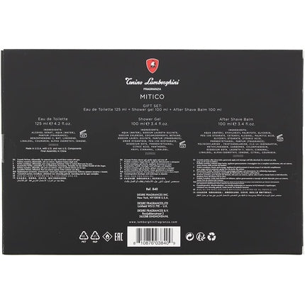Set cadou parfum, Tonino Lamborghini, Mitico, 3 piese