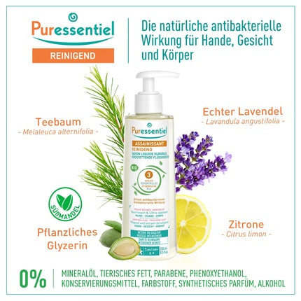 Săpun lichid Puressentiel, 250ml, organic