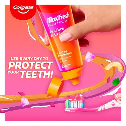 Pastă de dinți Colgate Max Fresh Fruit Fusion Piersici și Cremă, 75ml