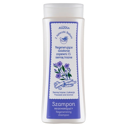 Șampon Regenerant Joanna, Grandmother's Pharmacy, Sămânță de In și Lemn Dulce, 300 ml