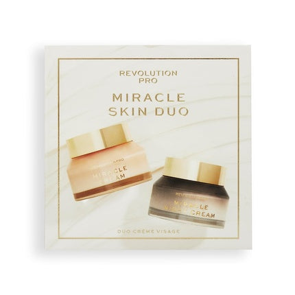 Set îngrijire piele, Revolution Pro, Miracle Cream & Night Cream, auriu