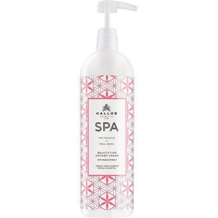 Gel de duș, Kallos, Spa, extract de trandafir, 1000ml