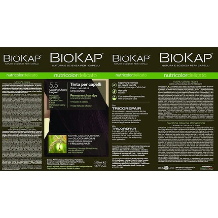 Vopsea de păr, Bios Line, Biokap Nutricolor Delicate, mahon