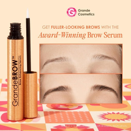 Serum pentru sprâncene GrandeBROW, 1.5ml, ambalaj auriu