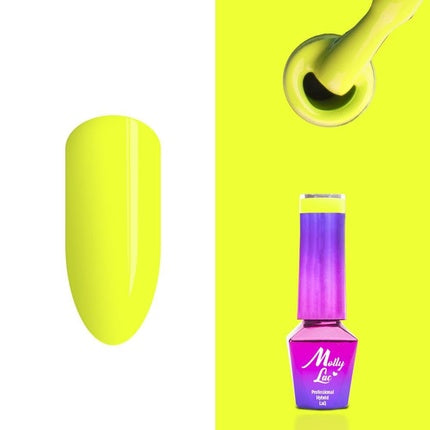 Lac de unghii Molly Lac No 70 galben neon 5ml
