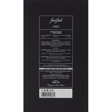 Parfum, Just Jacks, T Rose, 100ml
