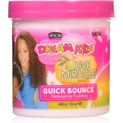Cremă de păr pentru copii African Pride, Olive Miracle Quick Bounce, 425g
