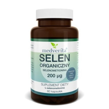 Medverita Bio-Selenium, Selen Organic, L-selenometionină 200µg, 60 Capsule