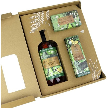 Set cadou spălător pentru corp și mâini, The English Soap Company, Anniversary Edition Lily of the Valley