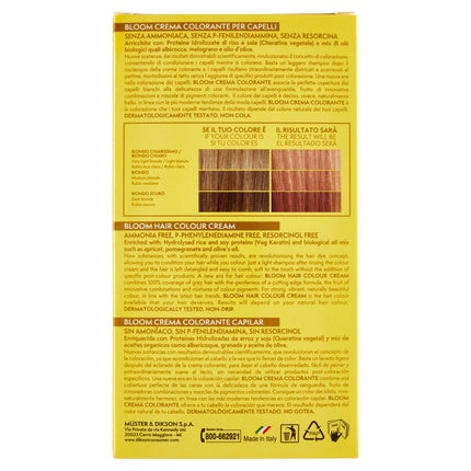 Dikson Bloom Color Cream 900 Pale Blond, Cremă de vopsea pentru păr, 190g
