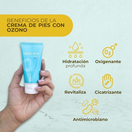 Cremă picioare, Ozono Dor, 50g, albastru
