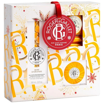 Set Cadou, Roger & Gallet, Bois d'Orange, alb-portocaliu