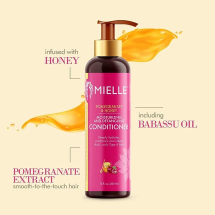 Condiținator Mielle Organics cu rodie și miere, 355 ml