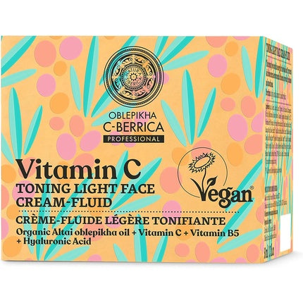 Cremă fluidă, Natura Siberica, ton deschis, 50ml
