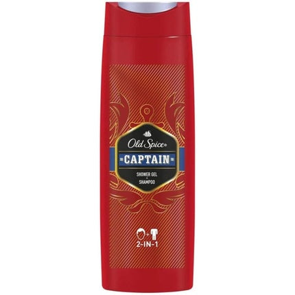 Gel de duș și șampon, Old Spice, Captain, 400ml