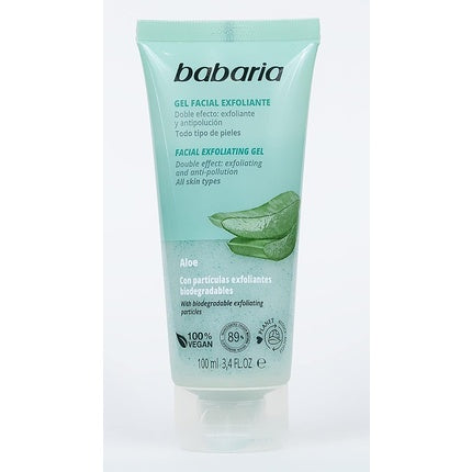 Gel exfoliant facial, Babaria, Aloe, 100ml