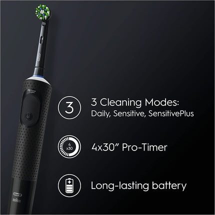 Periuță de dinți electrică Oral-B Vitality Pro, 3 moduri de curățare, negru