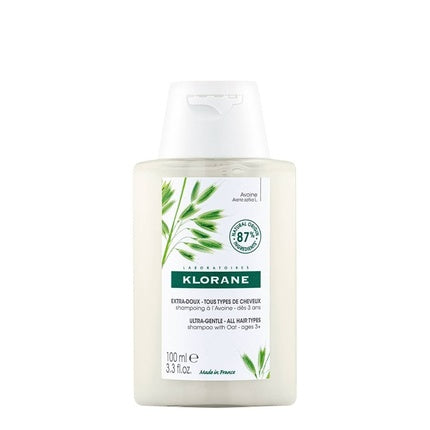 Șampon Klorane cu Ovăz, Extra-Delicat, Toate Tipurile de Păr, 100 ml