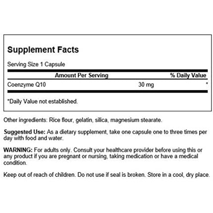 Supliment alimentar, Swanson, CoQ10, 30mg, 120 capsule