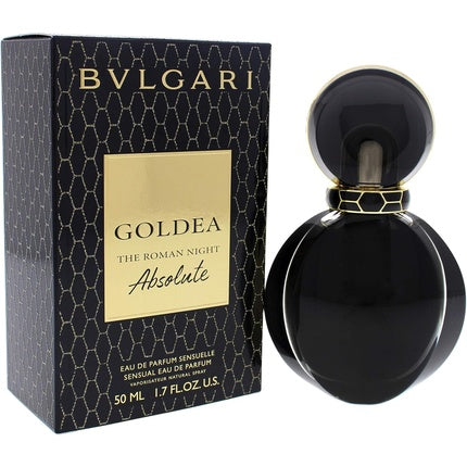 Perfum Bvlgari Goldea The Roman Night Absolute, EDP Spray, 50ml, sticlă neagră cu elemente aurii