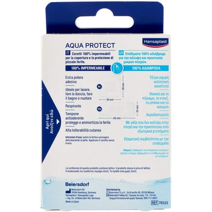 Plasturi impermeabili, Beiersdorf Hansaplast Aqua Protect, 20 buc