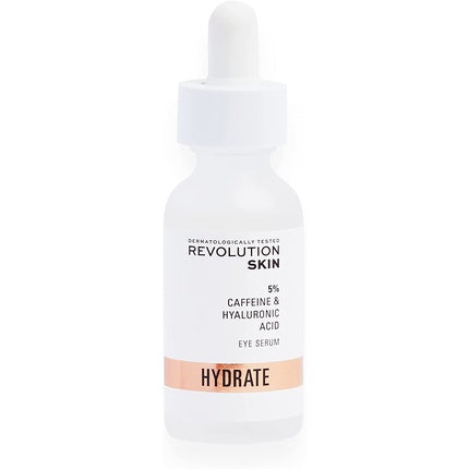Ser pentru ochi, Revolution Beauty, cu cafeină 5% și acid hialuronic, 30ml