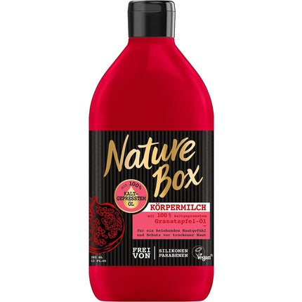 Loțiune corp Nature Box, rodie, roșu, 385ml