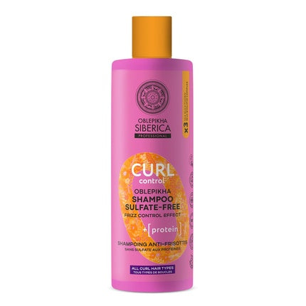 Șampon Natura Siberica Oblepikha Curl Protein fără sulfati, 400ml